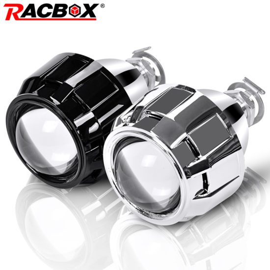 Silver Black H1 Xenon LED Bulb H4H7 2Pcs 2.5 Inch For Headlight Motorcycle And Cars