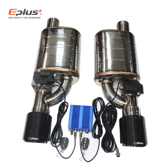 2pcs Car Exhaust System Electric Valve Control Exhaust Pipe Kit From EPLUS Adjustable Valve Angle Silencer Stainless Universal