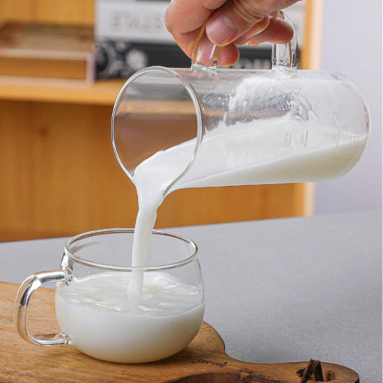 Manual Milk Frother Maker Glass Coffee Pot Mesh Jug Mixer Creamer Kitchen Tools - Image 3