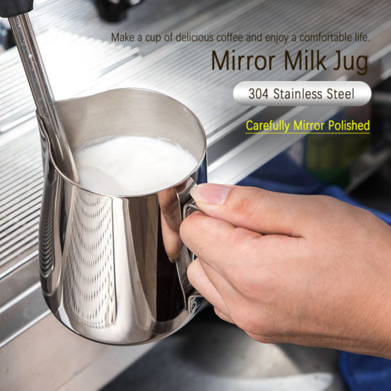 Coffee Latte Milk Frothing Stainless Steel For Espresso Barista Pitcher With Temperature indicator - Image 2