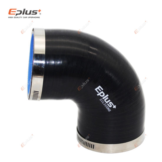 Universal Silicone Tubing Hose Connector From EPLUS Intercooler Turbo Intake Pipe Coupler Hose 90 Degrees Multiple Sizes Black - Image 3