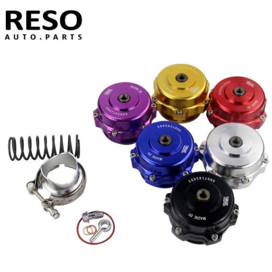 Valve BOV Q-Typer With Weld On Aluminum Flange 35-PSI Universal 50mm V-Band Blow Off With Logo High Quality