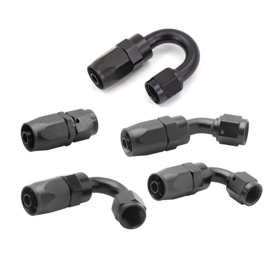 Aluminum Adapter Swivel Hose End Fitting  Oil\Fuel Line NPT Plug AN6/AN8/AN10 Straight 0°/45°/90°/120°/180° Degree