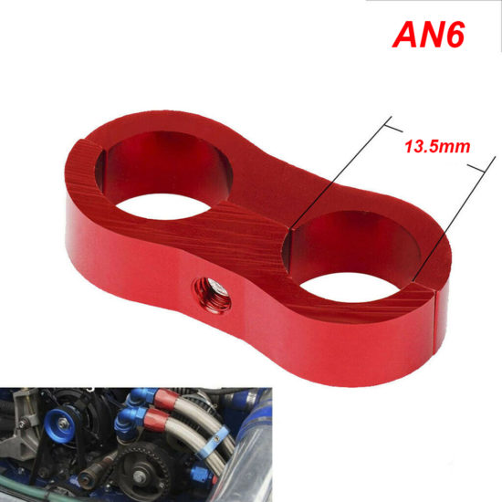 Hose Tube Divider aluminum line separator Universal BilletOilFuelWater PQY-1Pcs AN4-AN6-AN8-AN10-AN12 - Image 4
