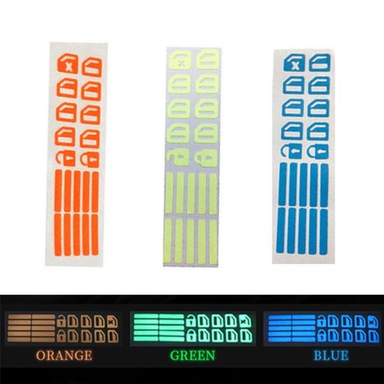 Window Button Luminous Sticker, Lifter Switch Night Fluorescent Decals Car Interior Stickers - Image 2