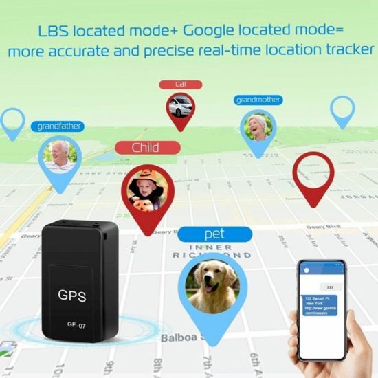 Mini GPS Tracker Magnetic For Cars Motorcycles Real Time Tracking Anti-lost, Locator SIM Positioner GF-07 - Image 3