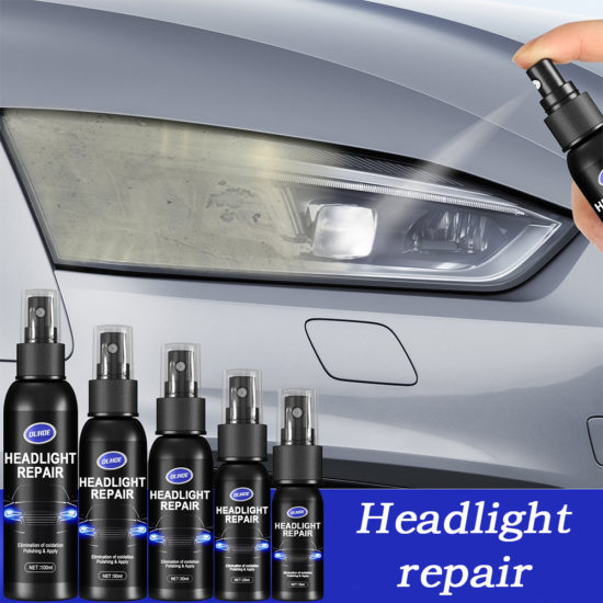 Car Headlight Polishing Agent Scratch Remover Repair Fluid Headlight Polish And Maintenance Liquid Kit Auto Accessories