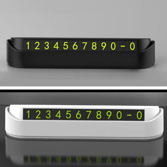 Car phone number card plate for parking at night, wrong parking, or for taxis and taxis - Image 2