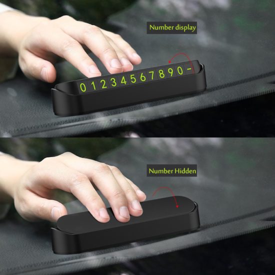 Car phone number card plate for parking at night, wrong parking, or for taxis and taxis - Image 3