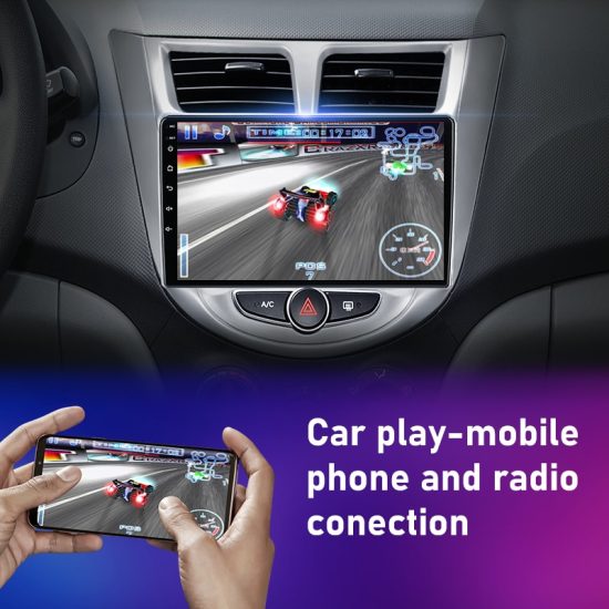 Car screen Radio Android11 For Hyundai Solaris Verna Accent 2010-2016 Multimedia Video Player Navigaion GPS - Image 3