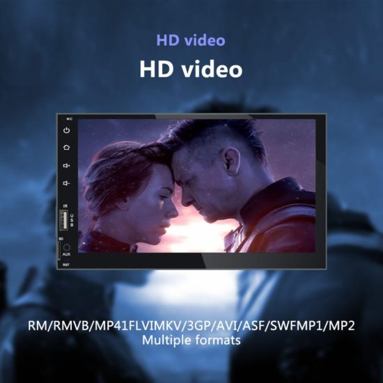 Android Car screen Radio Universal 2 Din with Screen Camera GHC 7inch RC Car Multimedia Player