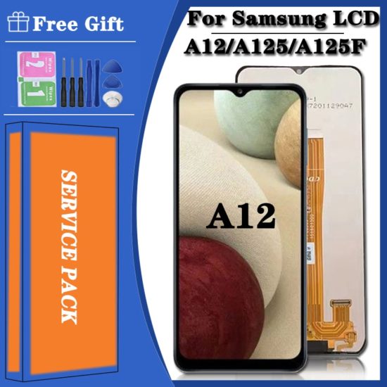 LCD For Samsung Galaxy Touch Screen A12 SM-A12F SM-A12F/DSN Original Display Replace For Samsung A125