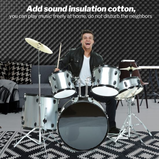Mat Cotton Insulation Soundproof For Hood Doors Heatproof Wave - Image 3