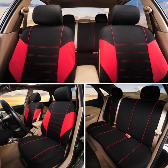 Car Seat Covers Airbag compatible Fit Most Cars 100% Breathable with 2mm Composite Sponge Polyester Cloth - Image 3