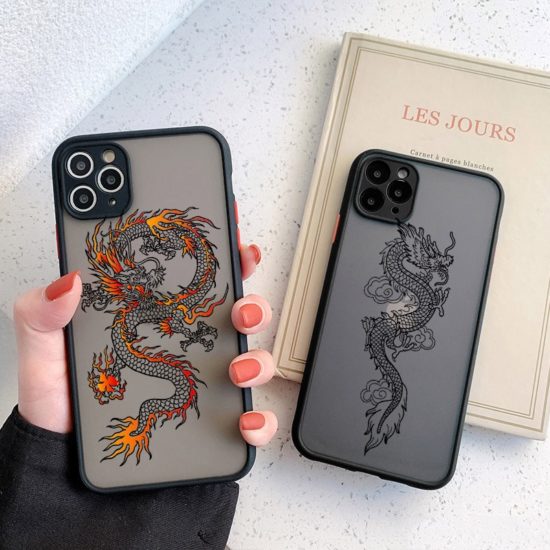 Phone Case Shockproof Soft Bumper Clear Dragon For iPhone 13-12-11 Pro-Max-XS-Max-XR-X 12-Mini 7-8 Plus SE - Image 2