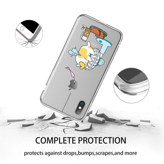 Phone Case Ottwn Clear For iPhone Soft TPU Transparent Cute Cartoon Animal - Image 3
