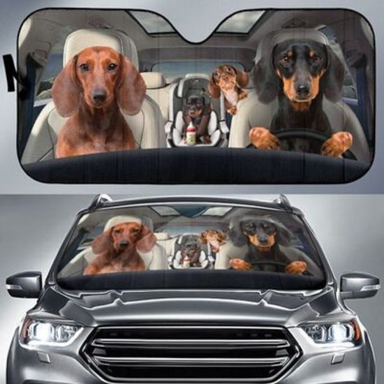 Sun Shade for Car Funny Husky Dog For SUV Truck 57x27.5 Inches - Image 2