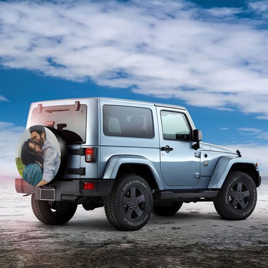 Spare Tire Cover, Custom Your Image Text Universal Wheel Tire Protector Fit - Image 2
