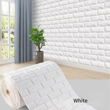 3D Wallpaper Self-adhesive Foam Brick Thicken Wallpaper 1/3/5/10 m Waterproof and Oilproof DIY Living Room Home Decoration