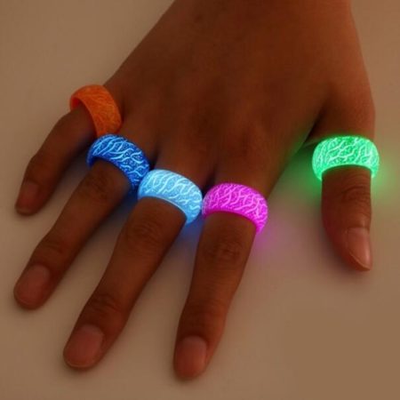 Rings Glowing Cracks In The Dark Jewelry Unisex Decoration For Women Men