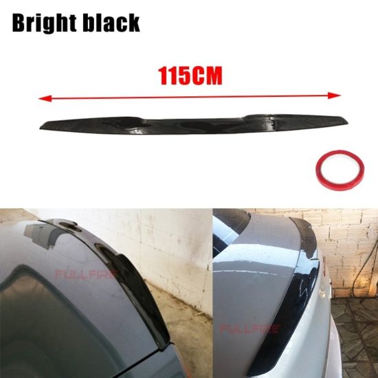 Universal Car Spoiler, Car Free Perforated Top Center Wing Decoration Fixed Wind - Image 3