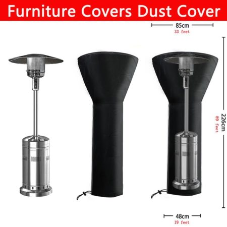 Patio Radiator Heater Protection Cover Waterproof Windproof Dustproof Vertical Universal Multi-Purpose Cover