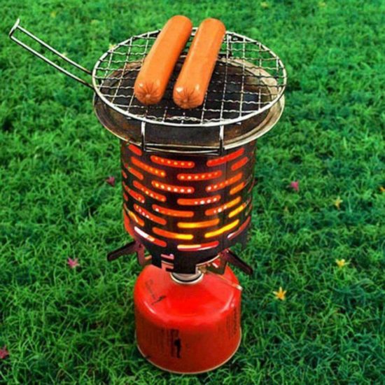 Portable Mini Heater Stainless Steel For Gas Oven Burner Camping Accessories - Image 3
