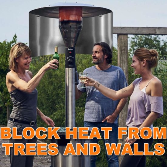 Heat Focus Reflector Of Propane Terrace Heater - Image 2