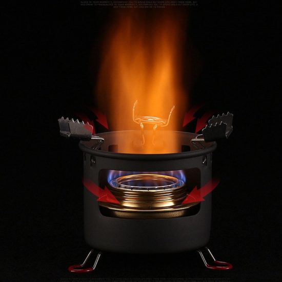 Compact Mini Spirit Burner Alcohol Stove with Stand for Backpacking Hiking Camping Furnace ALOCS CS-B02 CS-B13 - Image 2
