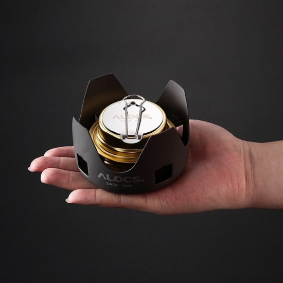 Compact Mini Spirit Burner Alcohol Stove with Stand for Backpacking Hiking Camping Furnace ALOCS CS-B02 CS-B13 - Image 3