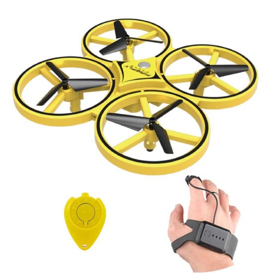 Drone Mini Induction Hand Control Altitude Hold 2 Controllers Quadcopter for Kids Toy Gift