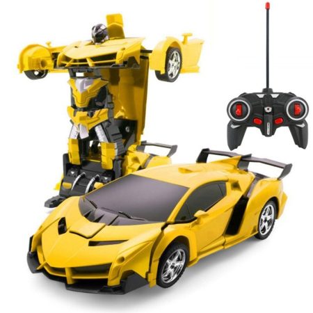 Transformers Car Toys With Remote Control Automatic Transform To Robot And For Record Funny Video And Amazing Gifts