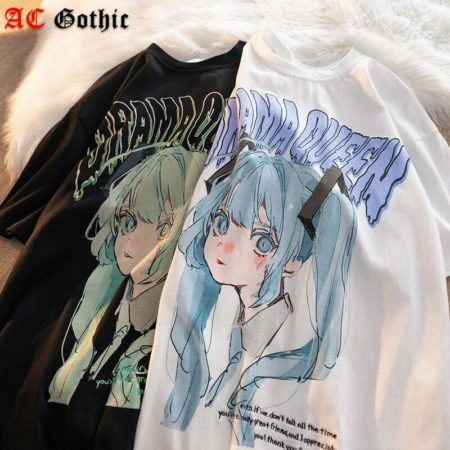 Trend Fairy Anime T Shirt Short Sleeve Harajuku Kawaii Streetwear Fashion Woman Blouses