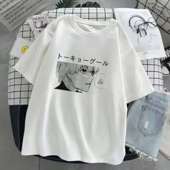 Oversized T-Shirt Anime Tokyo Ghoul Kaneki Ken Graphic Fashion Unisex - Image 3
