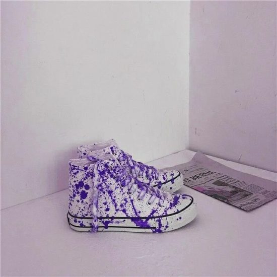 Blood Canvas Shoes Street Multicolor Spring Sneakers - Image 3