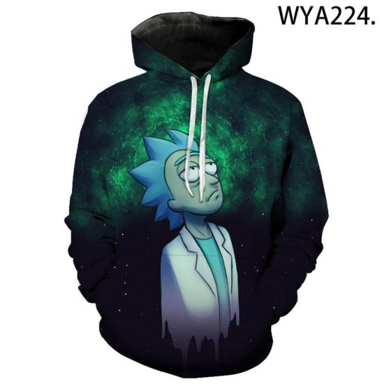 Rick And Morty Fashion Sweatshirts 3D Printed   For Boy Girl Kids Hoodies Pullover Coat - Image 2