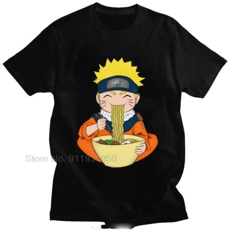 Cute Narutos Shippuden T-shirt Short-sleeved Ramen T-shirt Anime