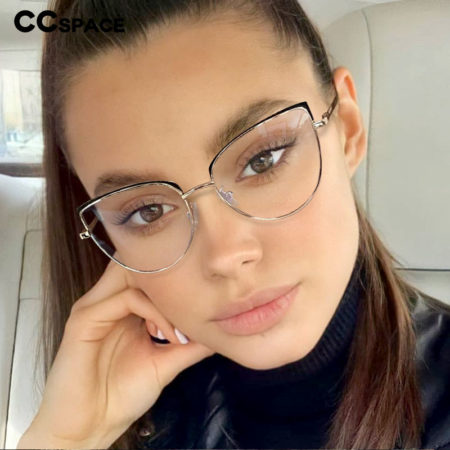 Cat Eye Glasses, Anti Blue Light Metal Frames Brand Women