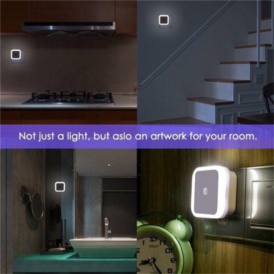⁦Sensor Control Night Light For Toilet Baby Bedroom Closet Cabinet Stairway⁩ - الصورة ⁦3⁩