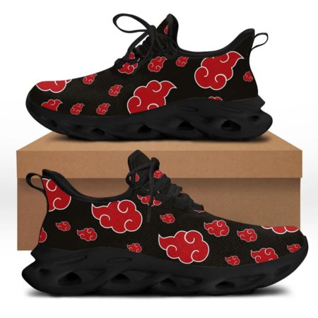 New Anime Naruto Akatsuki Sneaker Cosplay School Mesh You Can Custom Logo
