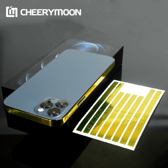 Mirror Skin Frame Film For IPhone Back Border Sticker Protector