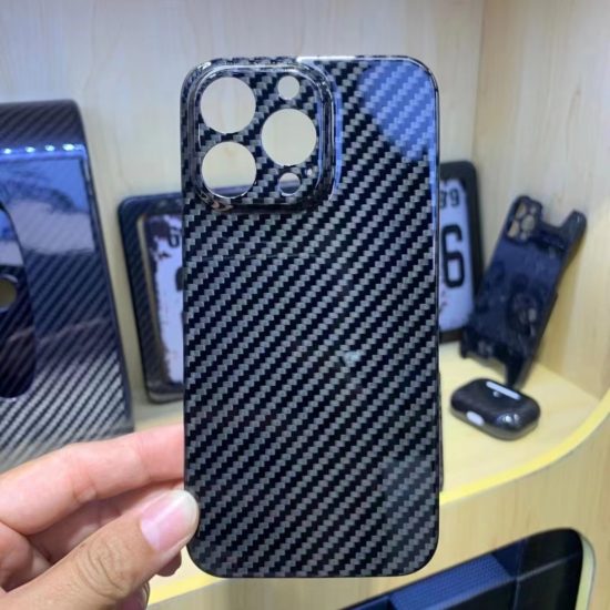 Pure Real Carbon Fiber Phone Case For iPhone Aramid fiber Drop-Resistant Ultra-thin