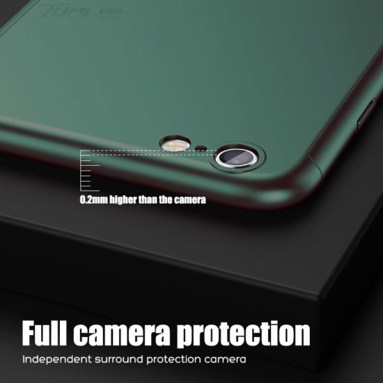 ⁦Luxury Full Body Cover Cases for iPhone with Tempered Glass Case⁩ - الصورة ⁦3⁩