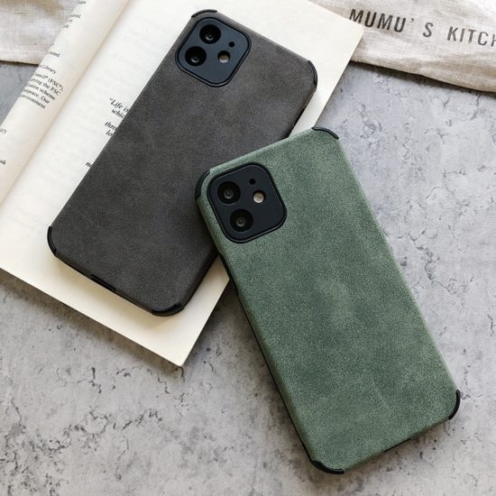 Leather Phone Case For iPhone Soft Silicone Shockproof Back Cover - Image 2
