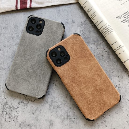 Leather Phone Case For iPhone Soft Silicone Shockproof Back Cover