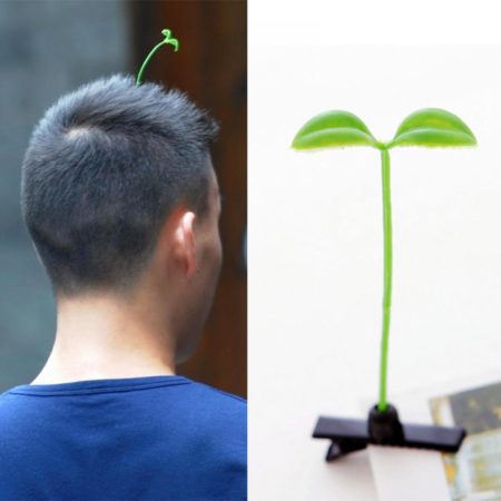 Funny Grass Clips Adorable Flower Mushroom Grass Antenna Hairpins 4Pcs