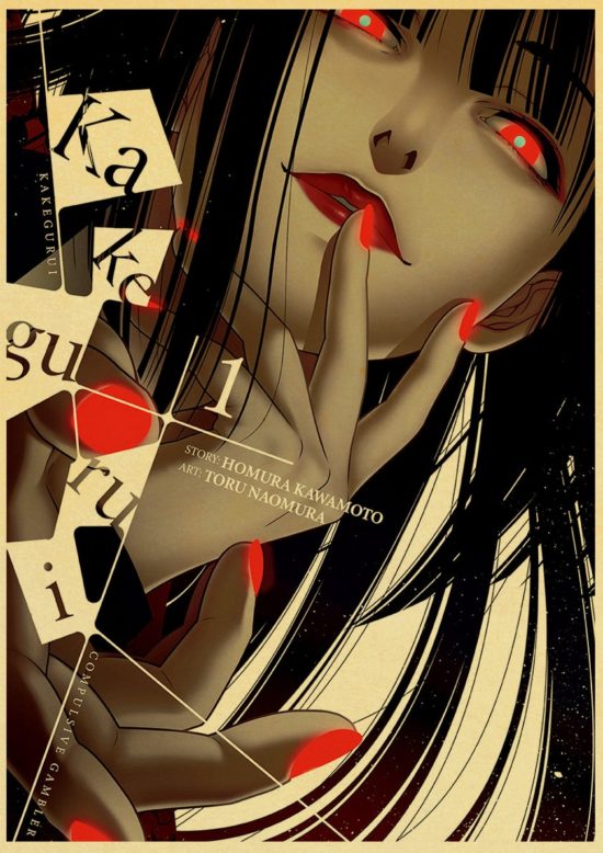 Kakegurui Anime Poster Custom Vintage Poster Art Home Room Decoration Kraft Paper - Image 2