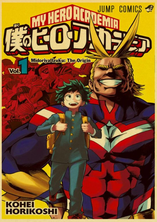 Anime My Hero Academia retro posters kraft wallpaper High Quality Painting For Home Decor - Image 2