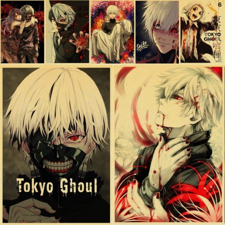 Tokyo Ghoul Anime Posters Kraft Paper Art Painting Bar Home Decoration Wall Decor