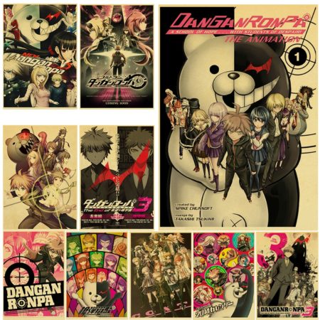 Anime Gmae Poster Danganronpa Kraft Paper Posters Home Room Wall Decor